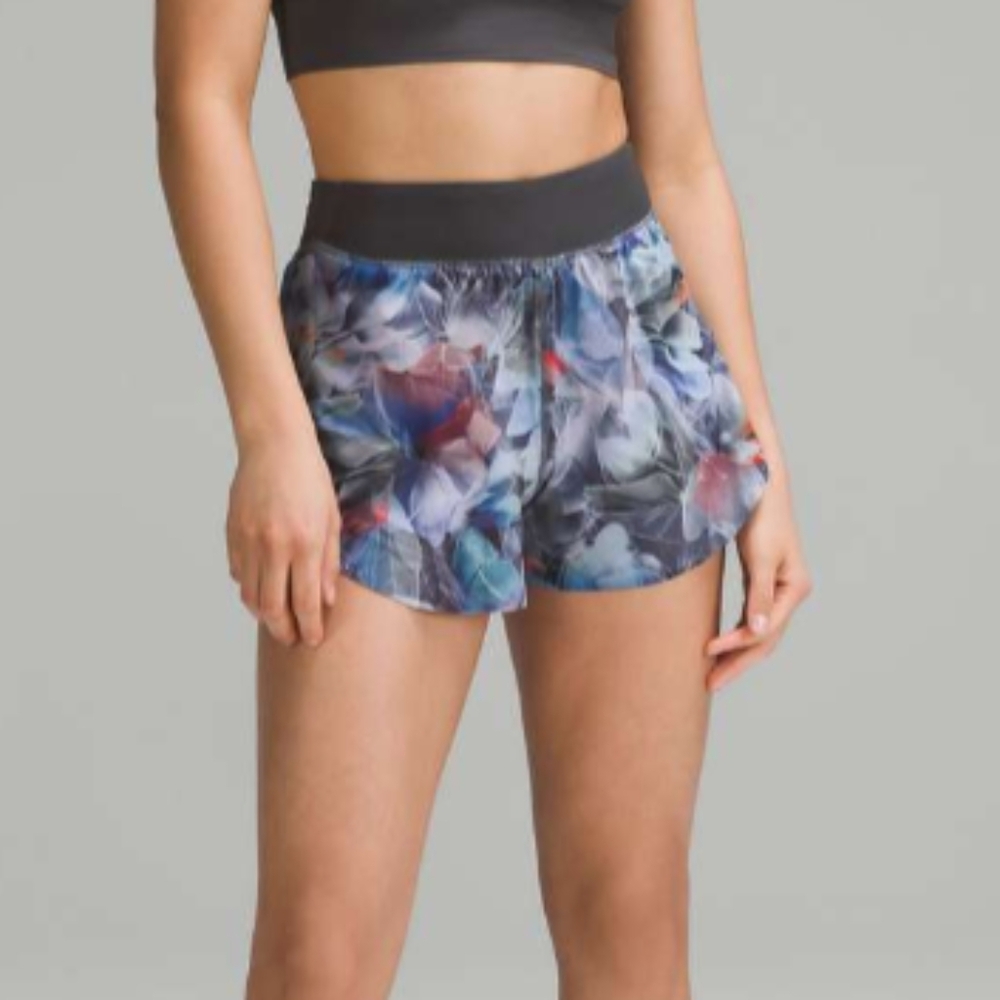 lululemon athletica Women's High-Rise Classic-Fit Shorts - Floral Multi
